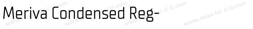 Meriva Condensed Reg字体转换